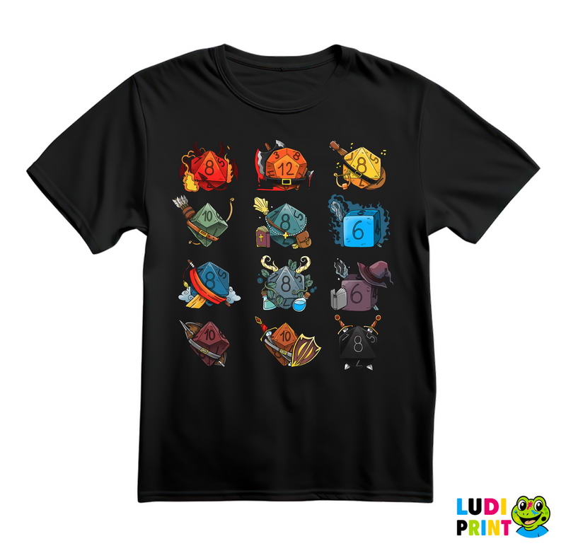 Dices - D&D - Dungeons And Dragons - Majica