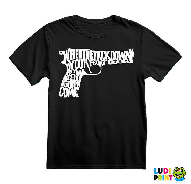 When They Kick At Your Front Door - The Clash - Muzika - Majica