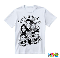 Group Illustration - Friends - Prijatelji - Majica