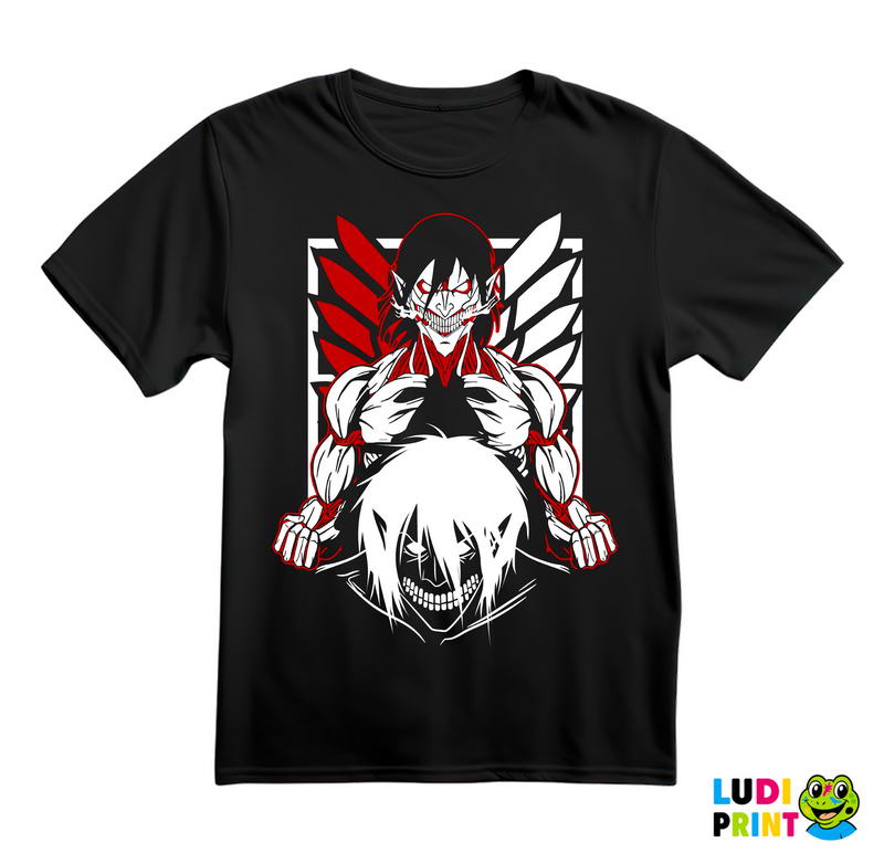 Shadows And Red Lines - Attack On Titan - Majica