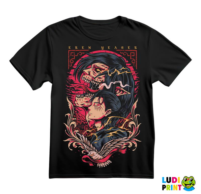 Eren Yeager - Drawing - Attack On Titan - Majica