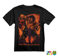 Eren Yeager - Orange Fire - Attack On Titan - Majica