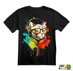Mačka Sa Slušalicama - Mačke - Cat - Majica