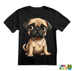 Slatki Mops Sedi - Pug - Pas - Dog - Majica