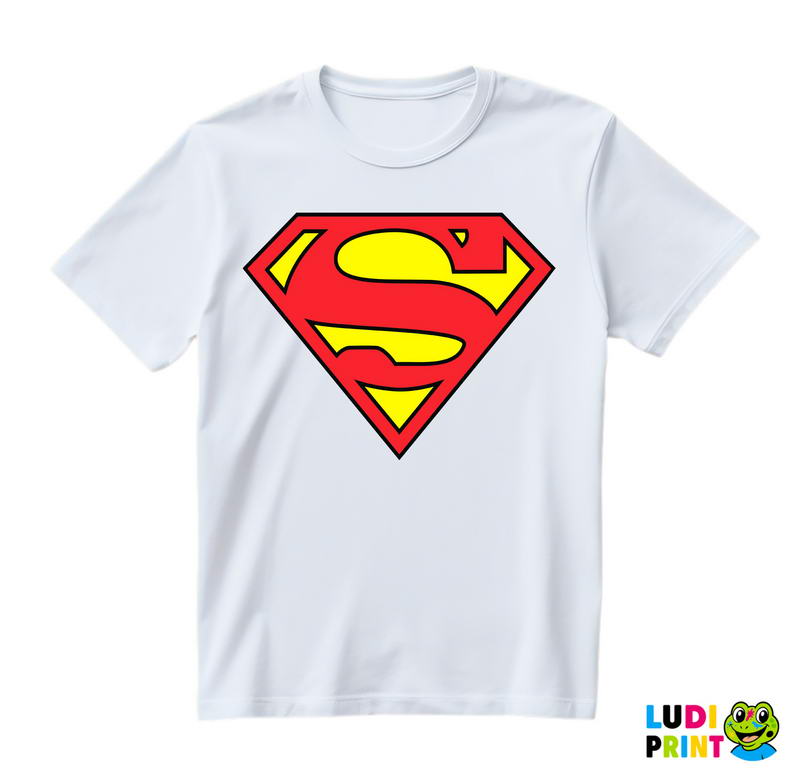 Logo - Plain Red And Yellow - Superman - Majica
