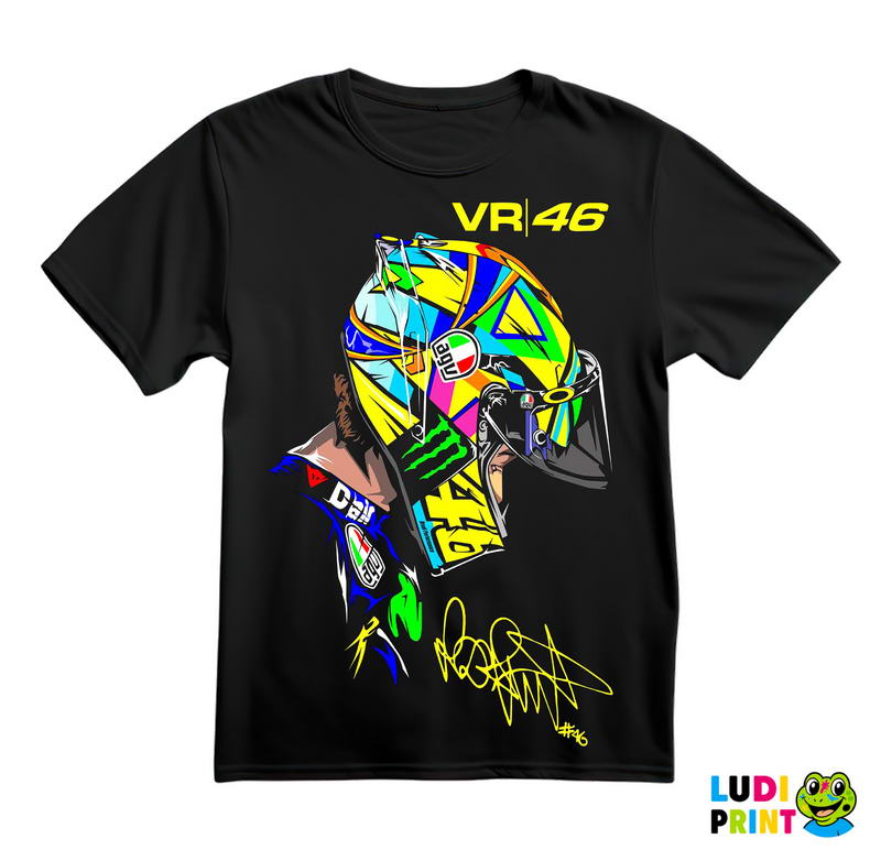 Side Portrait - Rossi - 46 - MotoGP - Sport - Majica