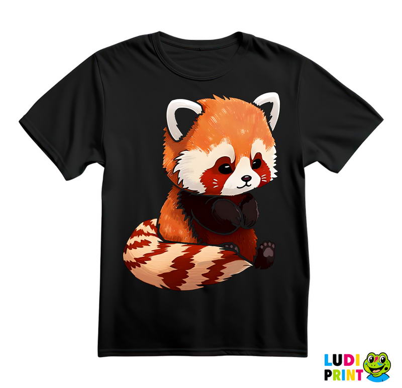 Crveni Panda Drži Šapice - Životinje - Majica