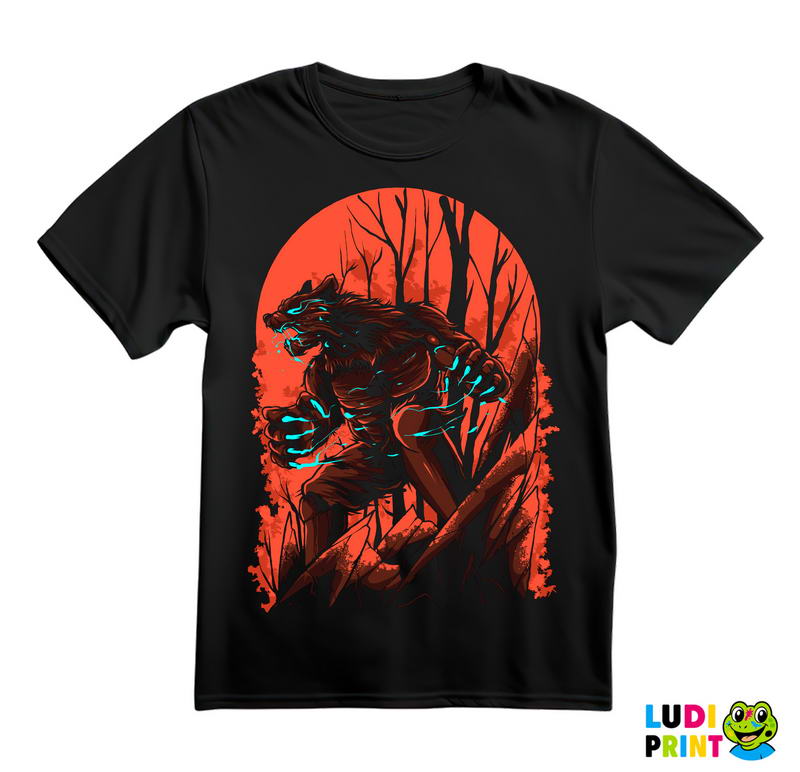 Vukodlak U Šumi - Vuk - Wolf - Životinje - Majica
