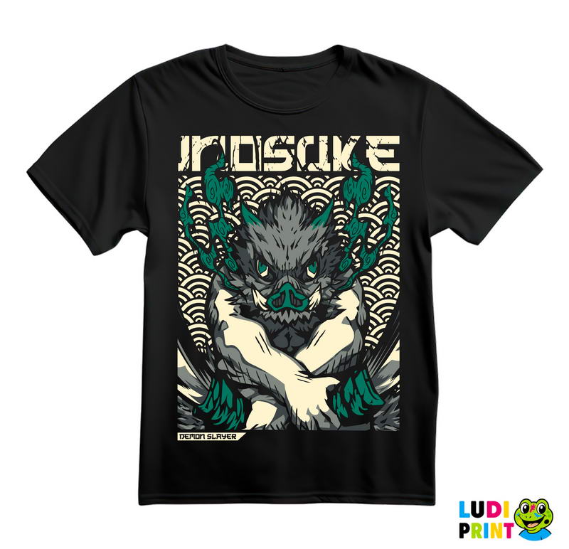 Inosuke - Green Smoke - Demon Slayer - Majica