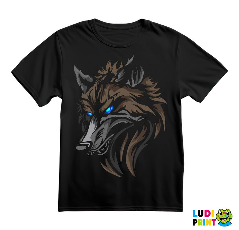 Sa Plavim Očima Koje Sijaju - Vuk - Životinje - Majica