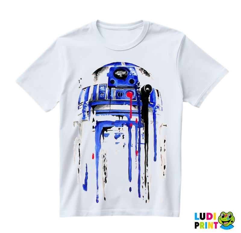 R2D2 Spilling Color - Star Wars - Majica