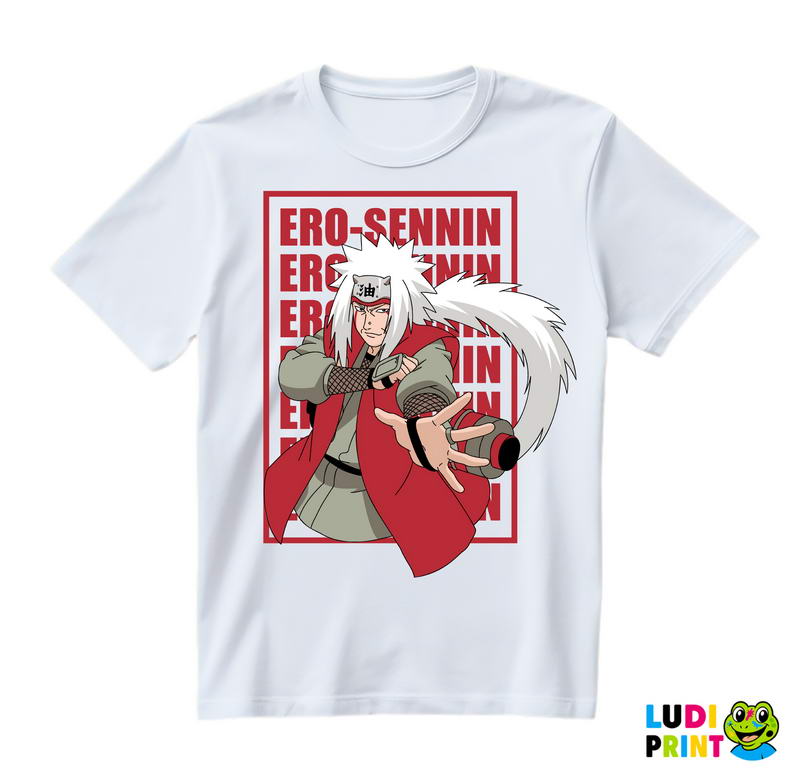 Ero Sennin - Jiraiya - Red - Naruto - Majica