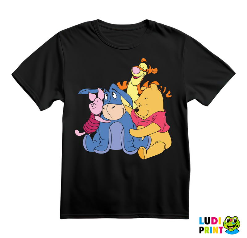Zagrljeni Drugari - Vini Pu - Crtani Flimovi - Majica