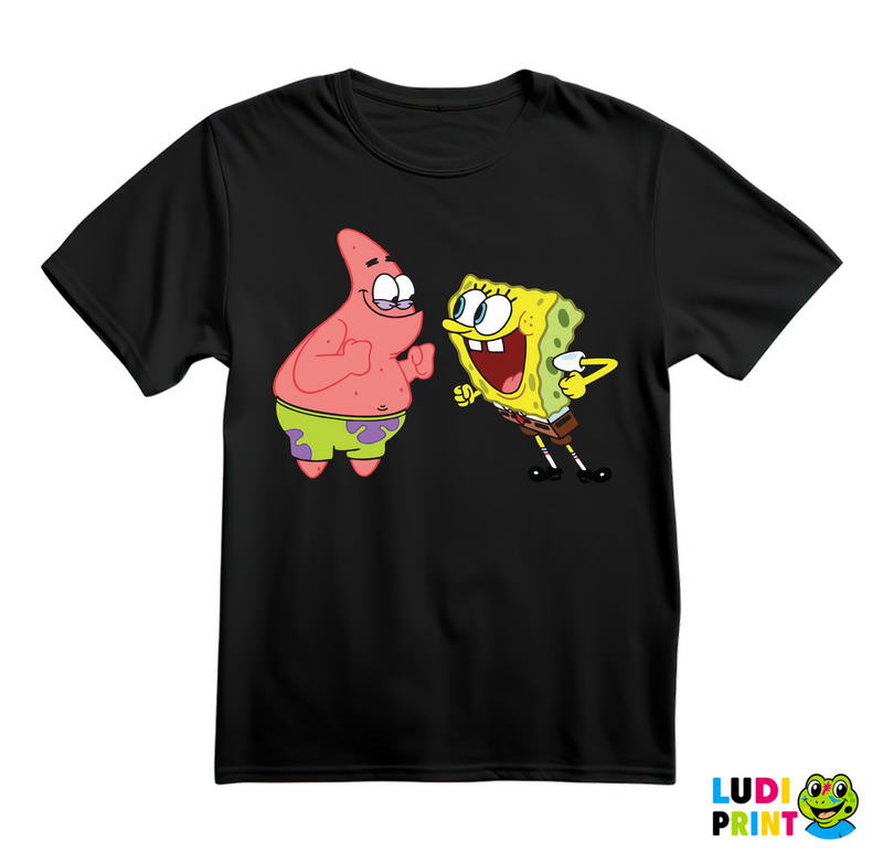 Raduju se - Patrik - Sundjer Bob - Sponge Bob - Crtani Filmovi - Majica