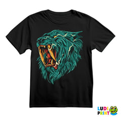 Plavi - Ljut - Lav - Lion - Životinje - Majica