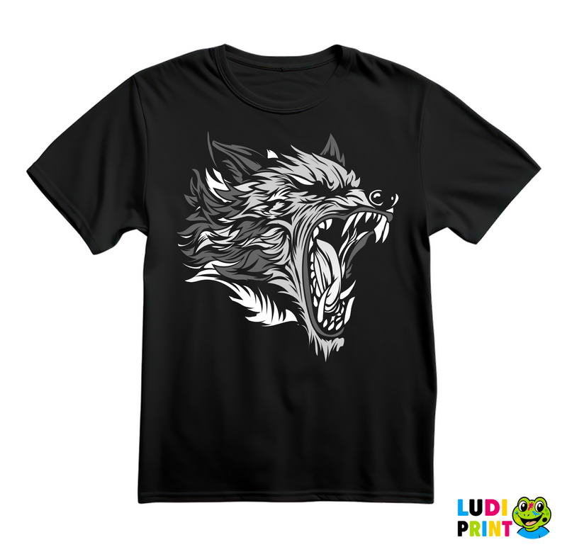 Zavija - Sivi - Vuk - Životinje - Majica