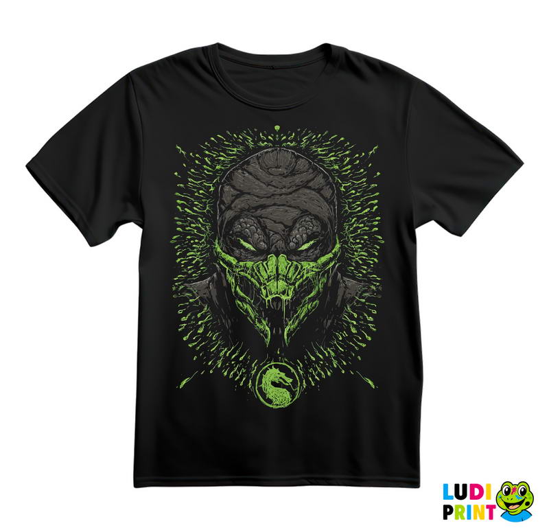 Reptil - Dots - Head - Mortal Kombat - Majica