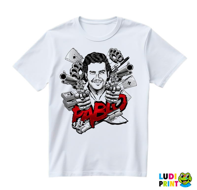 Pablo Red Text - Narcos - Majica