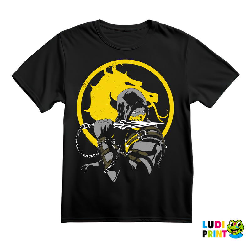 Scorpion And Yellow Logo - Mortal Kombat - Majica