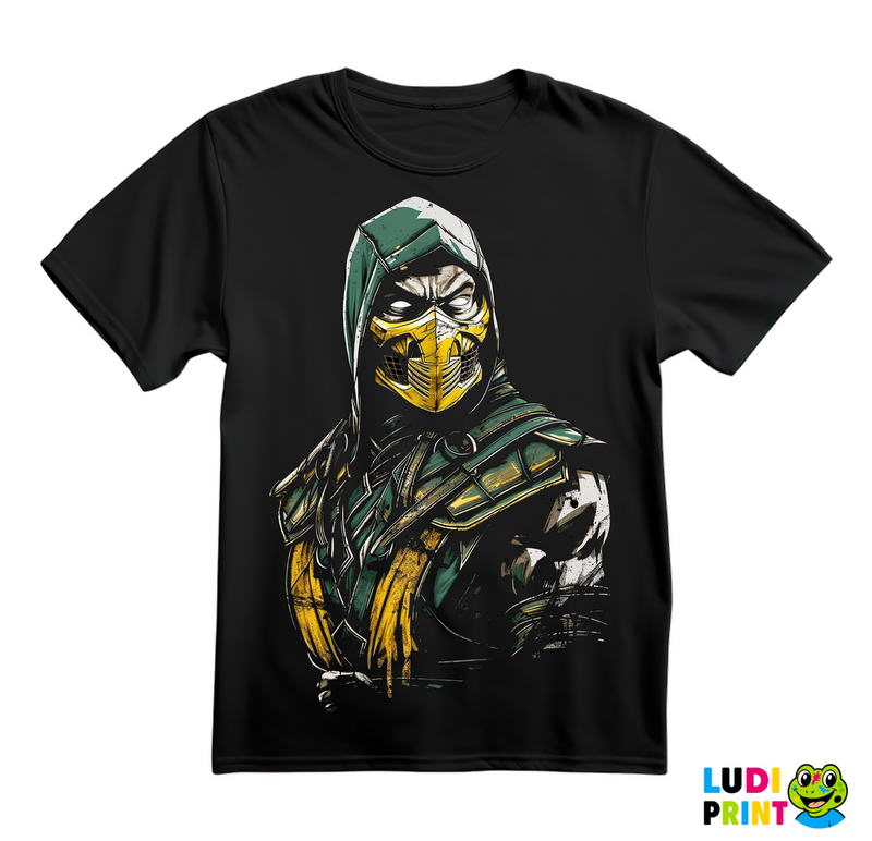 Scorpion Green Lines - Mortal Kombat - Majica