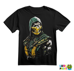 Scorpion Green Lines - Mortal Kombat - Majica