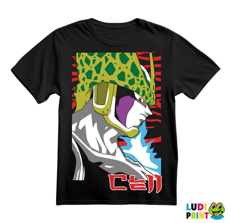 Cell - Side Portrait - Goku - Dragon Ball - Majica