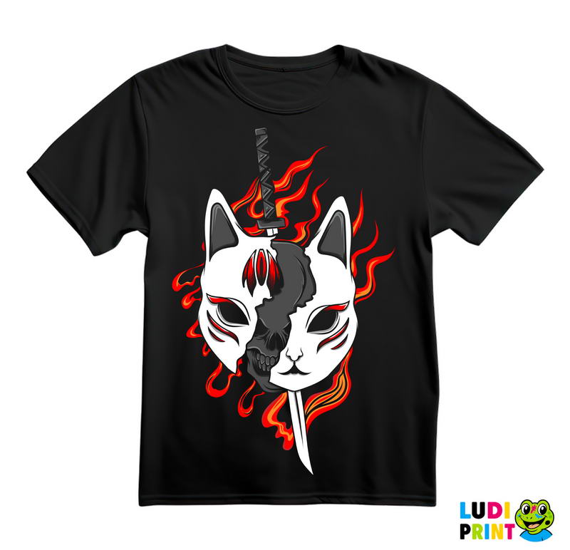 Fox Mask Kitsune - Anime - Majica