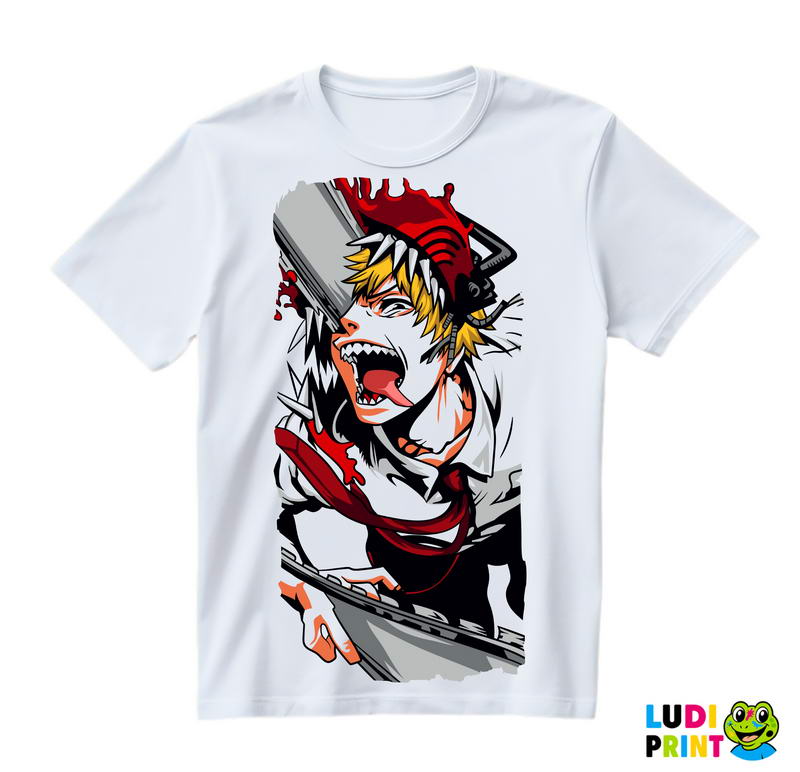Denji - Side - Chainsaw Man - Anime - Majica