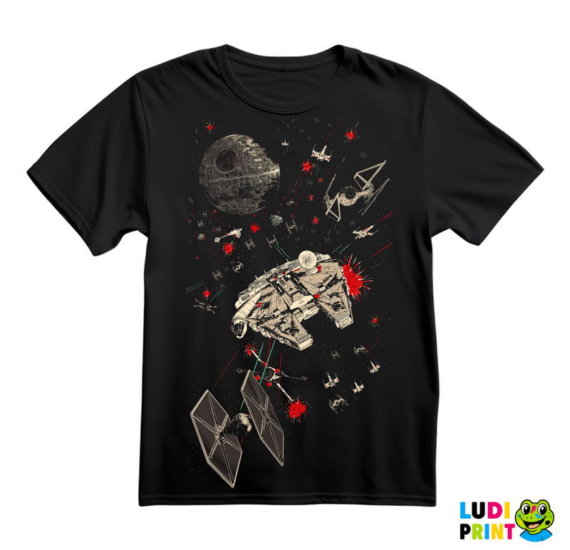 Fight In Space - Star Wars - Majica