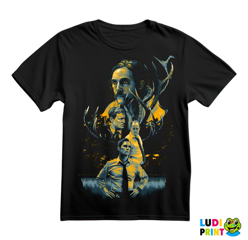 Blue And Orange Wood - True Detective - Majica