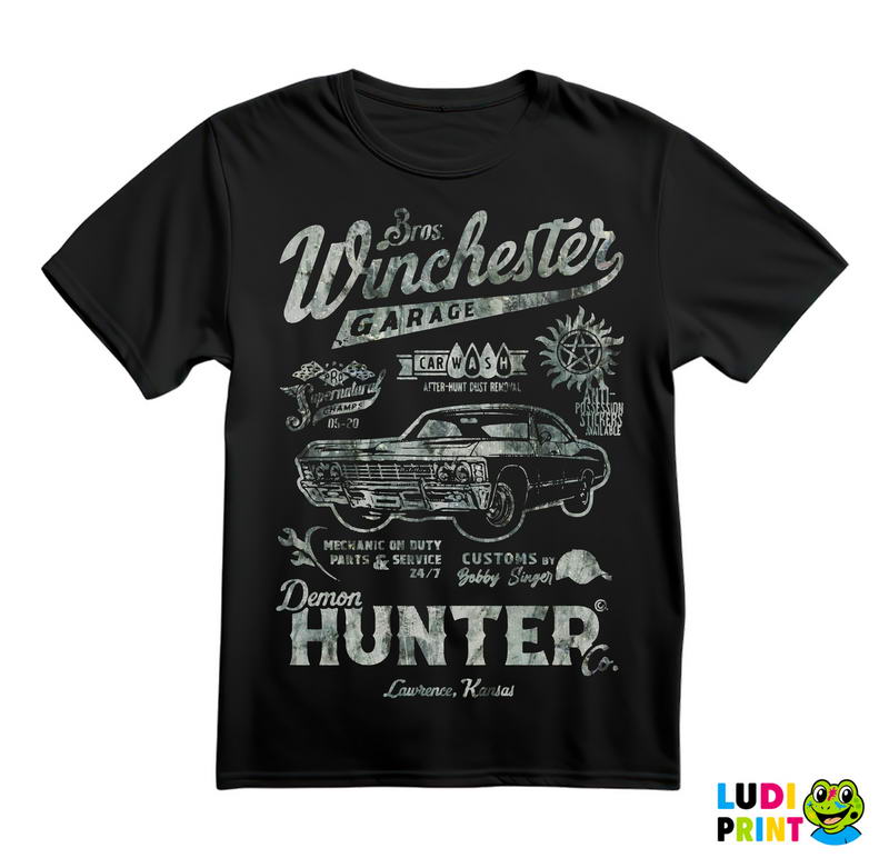 Winchester Bros Garage - Supernatural - Majica