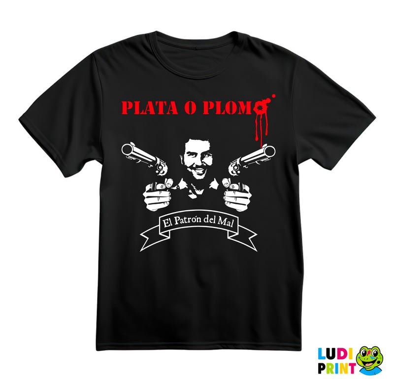 Plata O Plomo Pablo Escobar With Guns - Narcos - Majica