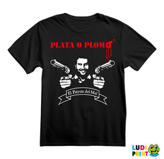 Plata O Plomo Pablo Escobar With Guns - Narcos - Majica