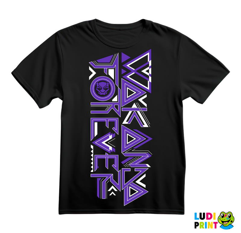 Wakanda Forever - Purple Lines - Black Panther - Majica