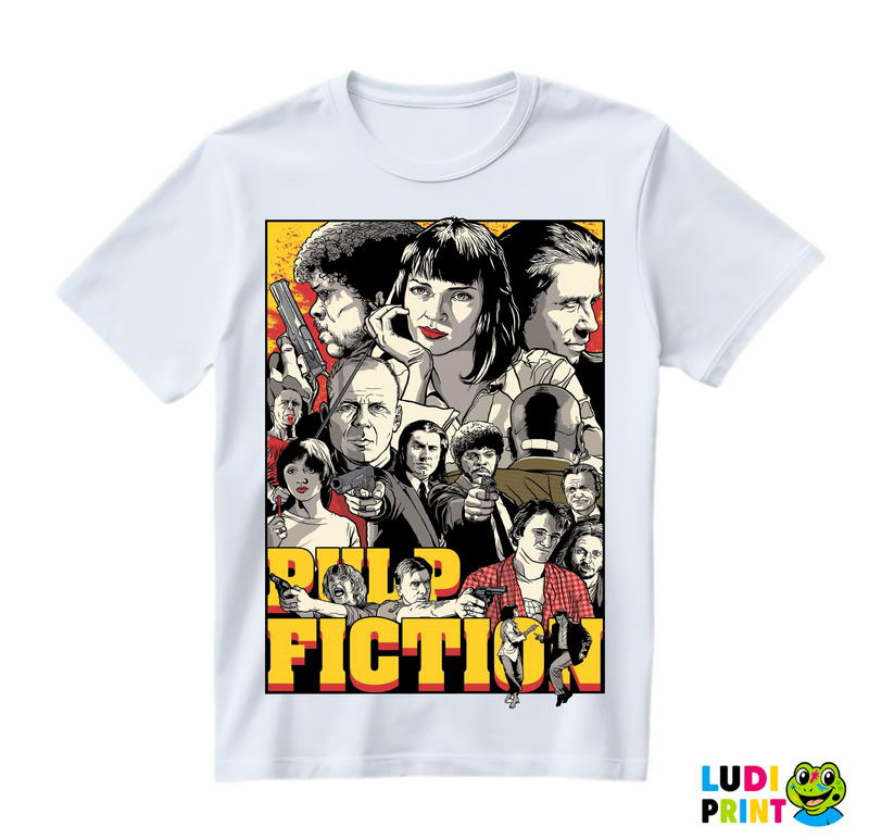 Drawing - Yellow - Pulp Fiction - Majica