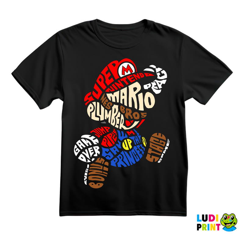 Šarena Slova - Super Mario - Majica