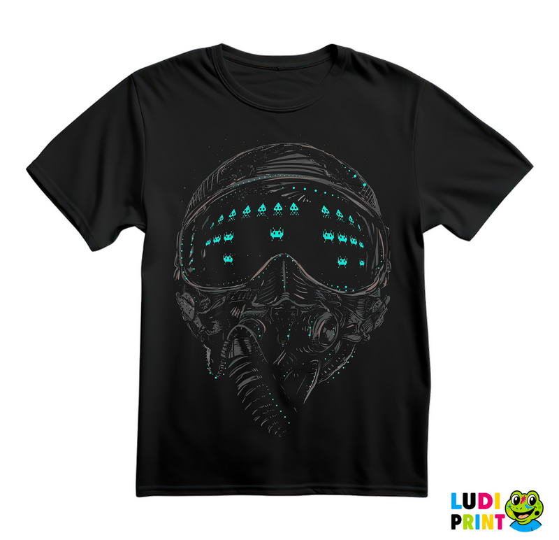 Space Invaders - Helmet - Games - Majica