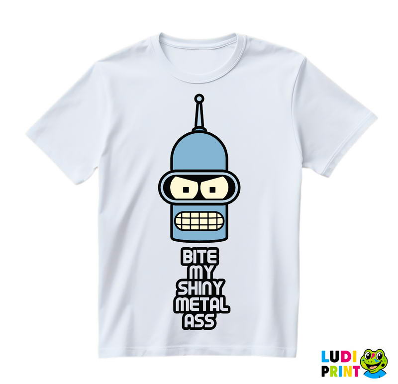 Bite My Shiny Metal Ass - Bender - Futurama - Majica