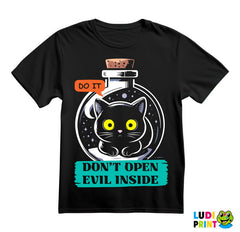 Don't Open Evil Inside - Do It - Cat - Dark Humor - Majica