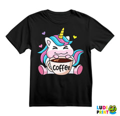 Slatki Jednorog Sa Kafom - Coffee - Kafa - Majica