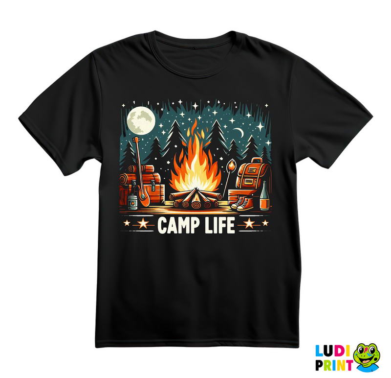 Camp Life - Uljani Crtež - Planinarenje - Kampovanje - Priroda - Nature - Majica