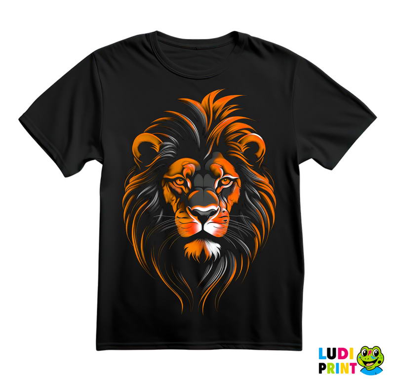 Narandžasta Griva - Lav - Lion - Životinje - Majica