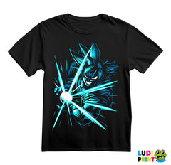 Blue And White Rays - Goku - Dragon Ball - Majica