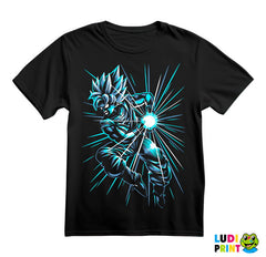 Blue Lines - Kamehameha - Goku - Dragon Ball - Majica