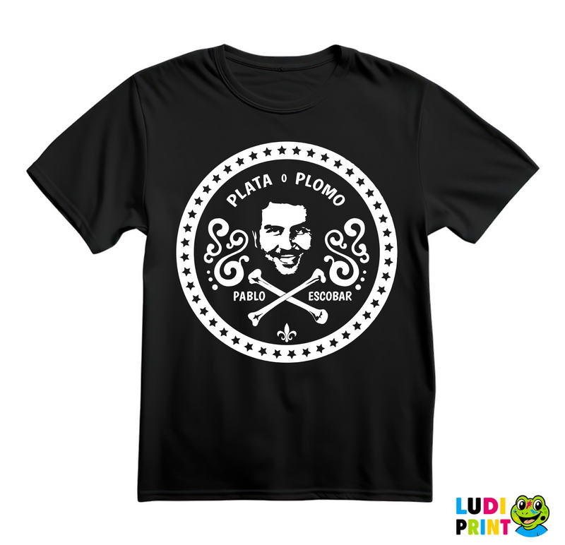 Plata O Plomo Pablo Escobar In A Circle - Narcos - Majica