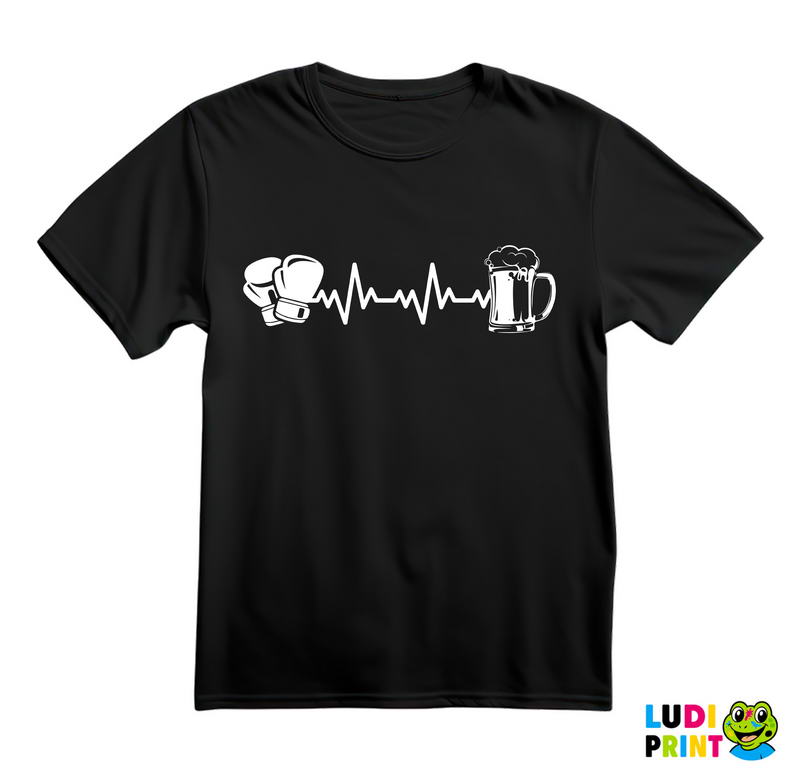 Heart Beat - Beer And Gloves - Box - Sport - Majica