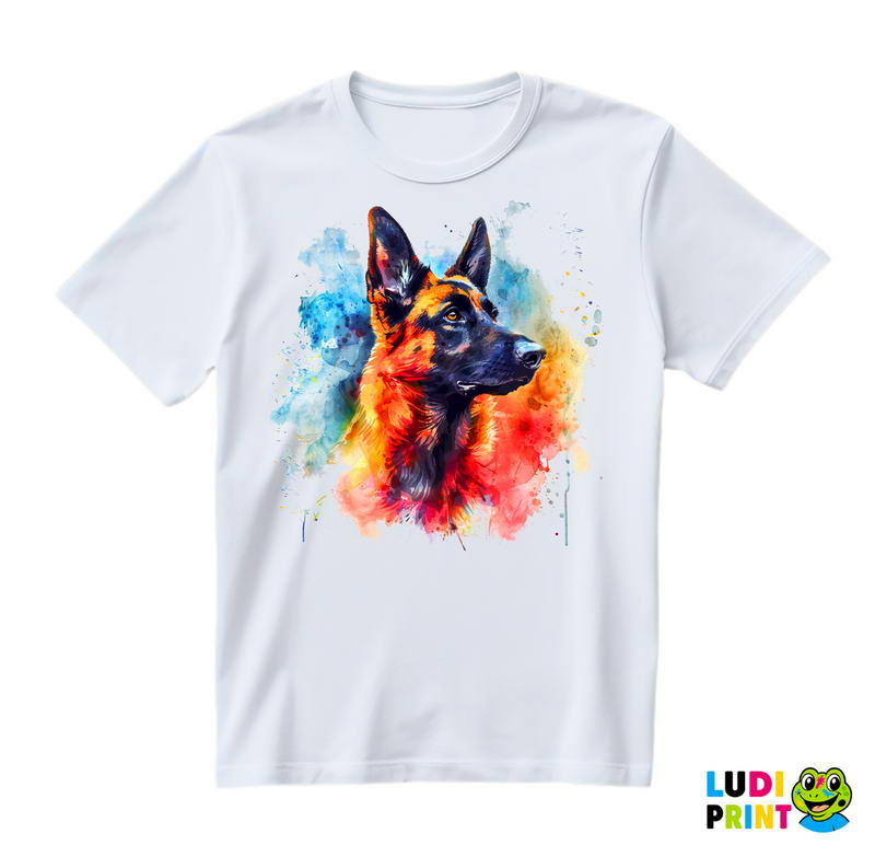Crtež - Nemački Ovčar - Vučjak - Psi - Dog - Majica