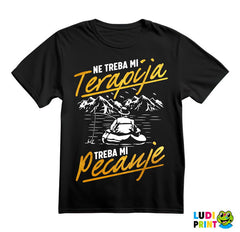 Ne Treba Mi Terapija Treba Mi Pecanje - Fishing - Majica