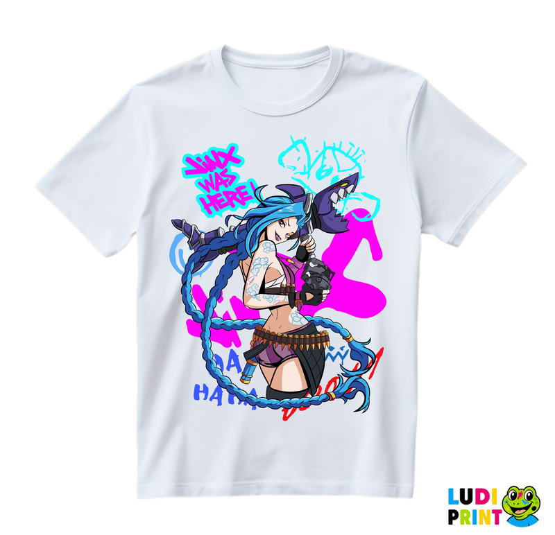 Jinx Was Here - Fishbones - League of Legends - LOL - Arcane - Majica