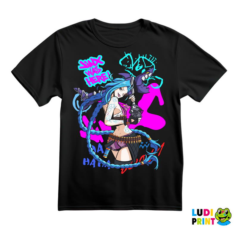 Jinx Was Here - Fishbones - League of Legends - LOL - Arcane - Majica